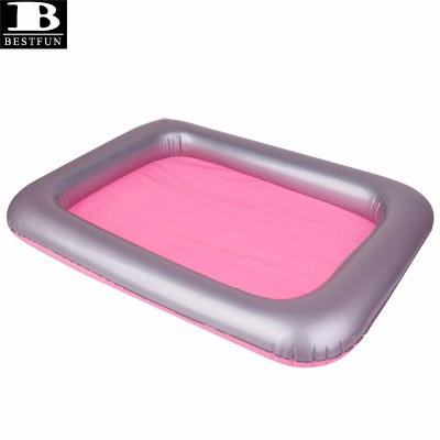 thickened PVC inflatable kids unisex sand play tray toys