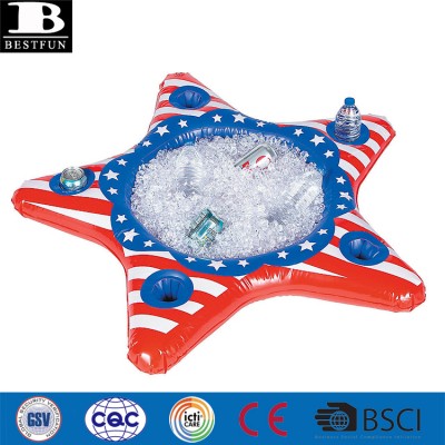 heavy duty vinyl inflatable patriotic star cooler