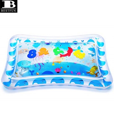 premium inflatable tummy time water play mat for baby, toddler