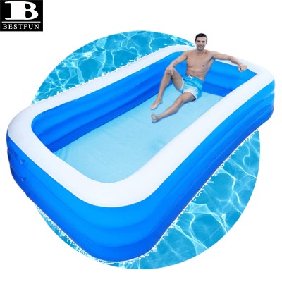 premium quality above ground family full-sized inflatable swimming lounge pools summer water party for kids, adults, outdoor