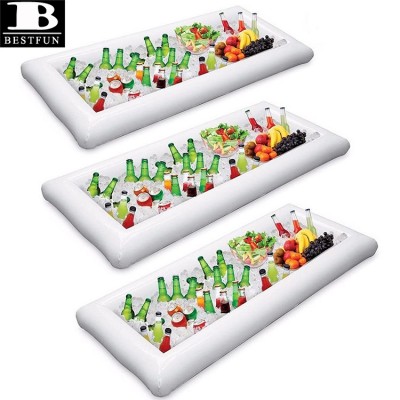 thickened PVC inflatable serving bar buffet Sala food & drink tray durable portable party serving cooler for BBQ