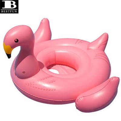 safety PVC inflatable swan shaped  baby swimming seat tube floating durable plastic blow up toddler swimming ring