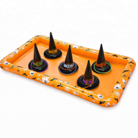 Factory happy deals Halloween inflatable Witch HAT toss game