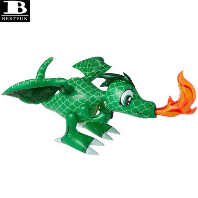 thickened PVC inflatable green dragon wild animal toys party decoration