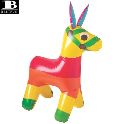 vinyl inflatable giant fiesta donkey farm animal toys for kids