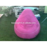 durable nylon cover outdoor inflatable sofa chair with foot rest